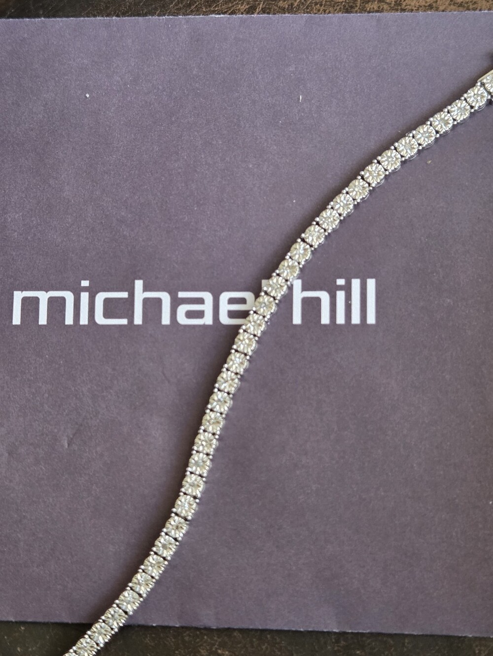 Michael Hill 0.50 Carat Diamond Tennis Bracelet - 925 Sterling Silver - EUC - 🎁